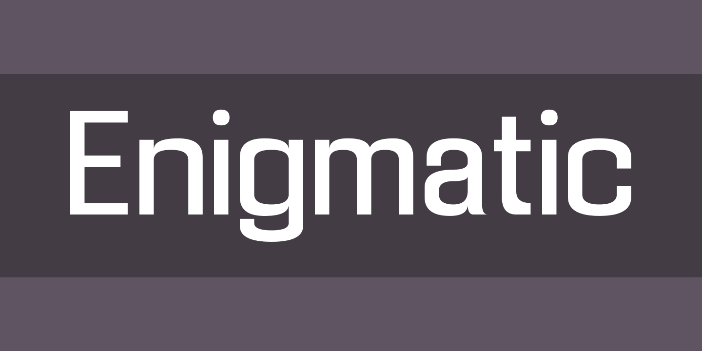 Font Enigmatic